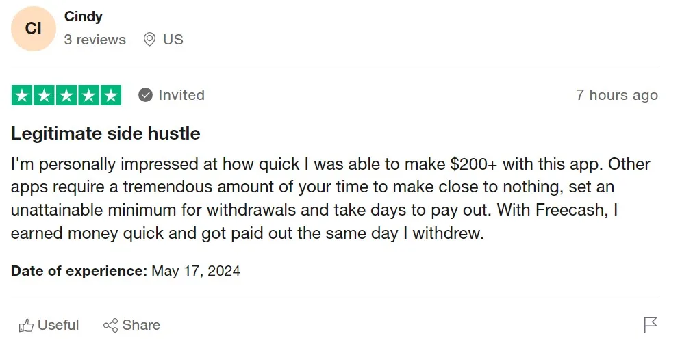 Freecash.com: Earn Money & Rewards review in USA 2024 4 Freecash.com: Earn Money & Rewards review in USA 2024