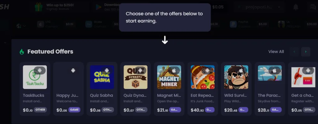 Freecash.com: Earn Money & Rewards review in USA 2024 15 choose offer