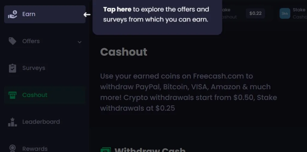 Freecash.com: Earn Money & Rewards review in USA 2024 12 explore offer and survays